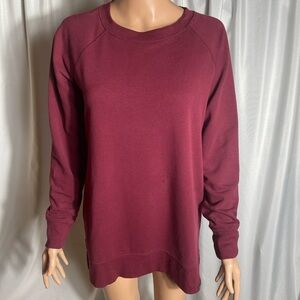 Eddie Bauer Women’s Size M Burgundy Crewneck Sweatshirt